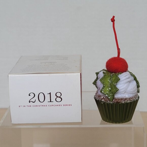 Hallmark 2018 Holly Jolly Delight Christmas Cupcake Keepsake Ornament No. 9 - Picture 5 of 14